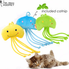 Pet Dog Cat Jelly Fish Short Floss Organic Catnip Scratching Chew Toys Kitten Teaser Interactive Toy for Pet Trainning