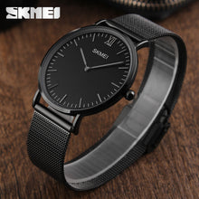 Ultra Thin Watches Men Quartz Stainless Steel Men's Watches SKMEI Brand Clock Man Waterproof Fashion Casual Wristwatches