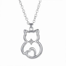 Sweet Cat Lover Necklace Small Jewelry European Style Fashion Lovers Cat pendant best Valentine's Day & Christmas Gift Wholesale