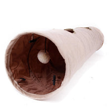 Cat's Favorite!Luxury Chamois Pet Cat Tunnel Crazy Shake Hanging Ball Expandable Cat Long Tunnel Kitten Play Toy Collapsible