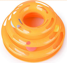 Three Levels Tower Tracks Disc Cat Pet Toy Intelligence Amusement Rides Shelf