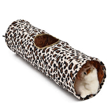 Pet Tunnel Cat Play Tunnel Leopard Print Crinkly Cat Fun Long Tunnel Kitten Play Toy Collapsible Rabbit Play Tunnel Bulk Cat Toy