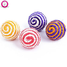 5pcs/lot Pet Cat Toy Sisal Ball Kitten Teaser Playing Chew Scratch Catch Toy Diameter 5cm