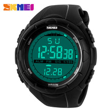2017 New Skmei Brand Men Sports Watches LED 50M Dive Swim Dress Fashion Digital Military Watch Student Outdoor Wristwatches