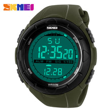 2017 New Skmei Brand Men Sports Watches LED 50M Dive Swim Dress Fashion Digital Military Watch Student Outdoor Wristwatches