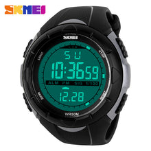 2017 New Skmei Brand Men Sports Watches LED 50M Dive Swim Dress Fashion Digital Military Watch Student Outdoor Wristwatches
