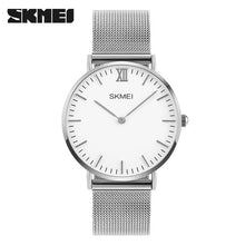 Ultra Thin Watches Men Quartz Stainless Steel Men's Watches SKMEI Brand Clock Man Waterproof Fashion Casual Wristwatches