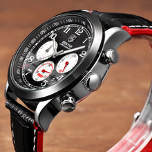 BENYAR Brand Sport Men Watch Top Brand Luxury Male Leather Waterproof Chronograph Quartz Military Wrist Watch Men Clock saat