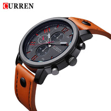 Quartz-Watch CURREN Men's Sport watches Top Brand Luxury Men Watches Fashion Man Wristwatches Leather Strap Relogio Masculino