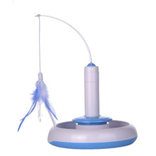 Pet Cat Electric Toys Teaser Interactive Cats Toy Rotating designed Funny Feather Toys For Pet Cats Free Shipping