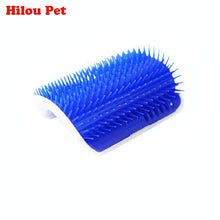 Pet Cat Brush Comb Play Toy Plastic Scratch Bristles Arch Self-Groomer Massager Scratcher With Catnip Nailed to Wall