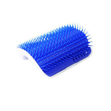 Pet Cat Brush Comb Play Toy Plastic Scratch Bristles Arch Self-Groomer Massager Scratcher With Catnip Nailed to Wall
