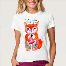 Hopuptee brand+I'm happy unicorn cat print T Shirt women's short sleeve cute tops tees