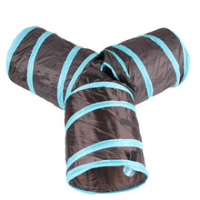 Foldable 3 Holes Pet Cat Tunnel Toys Indoor Outdoor Pet Cats Training Toy Kitten Rabbit Funny Cat Tunnel House Toys