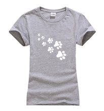 Kawaii Cat Paws Print Women T Shirt 2017 Fashion Summer New Slim Fit Cute Cartoon T-Shirt Femme Tee Shirt Harajuku Tops For Lady