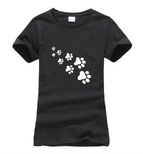 Kawaii Cat Paws Print Women T Shirt 2017 Fashion Summer New Slim Fit Cute Cartoon T-Shirt Femme Tee Shirt Harajuku Tops For Lady