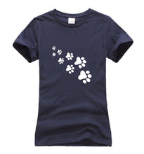 Kawaii Cat Paws Print Women T Shirt 2017 Fashion Summer New Slim Fit Cute Cartoon T-Shirt Femme Tee Shirt Harajuku Tops For Lady