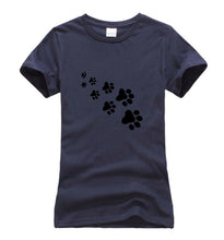 Kawaii Cat Paws Print Women T Shirt 2017 Fashion Summer New Slim Fit Cute Cartoon T-Shirt Femme Tee Shirt Harajuku Tops For Lady