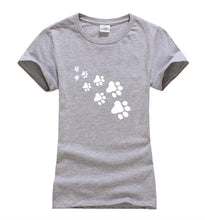 Kawaii Cat Paws Print Women T Shirt 2017 Fashion Summer New Slim Fit Cute Cartoon T-Shirt Femme Tee Shirt Harajuku Tops For Lady