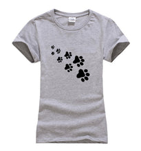 Kawaii Cat Paws Print Women T Shirt 2017 Fashion Summer New Slim Fit Cute Cartoon T-Shirt Femme Tee Shirt Harajuku Tops For Lady