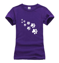 Kawaii Cat Paws Print Women T Shirt 2017 Fashion Summer New Slim Fit Cute Cartoon T-Shirt Femme Tee Shirt Harajuku Tops For Lady