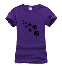 Kawaii Cat Paws Print Women T Shirt 2017 Fashion Summer New Slim Fit Cute Cartoon T-Shirt Femme Tee Shirt Harajuku Tops For Lady