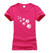Kawaii Cat Paws Print Women T Shirt 2017 Fashion Summer New Slim Fit Cute Cartoon T-Shirt Femme Tee Shirt Harajuku Tops For Lady