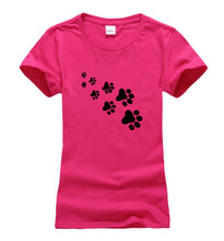 Kawaii Cat Paws Print Women T Shirt 2017 Fashion Summer New Slim Fit Cute Cartoon T-Shirt Femme Tee Shirt Harajuku Tops For Lady