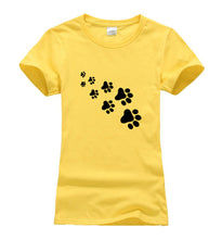 Kawaii Cat Paws Print Women T Shirt 2017 Fashion Summer New Slim Fit Cute Cartoon T-Shirt Femme Tee Shirt Harajuku Tops For Lady