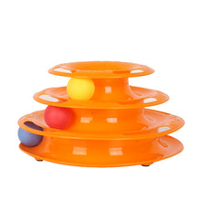 2017 Funny Pet Toys Cat Crazy Ball Disk Interactive Amusement Plate Play Disc Trilaminar Turntable Cat Toy