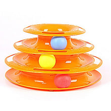 2017 Funny Pet Toys Cat Crazy Ball Disk Interactive Amusement Plate Play Disc Trilaminar Turntable Cat Toy