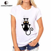 CR Naughty Black Cat 3D T shirt Size XS~4XL Women Lovely Shirt Good Quality Comfortable Brand Shirts Soft Tops