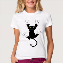 CR Naughty Black Cat 3D T shirt Size XS~4XL Women Lovely Shirt Good Quality Comfortable Brand Shirts Soft Tops