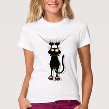 CR Naughty Black Cat 3D T shirt Size XS~4XL Women Lovely Shirt Good Quality Comfortable Brand Shirts Soft Tops