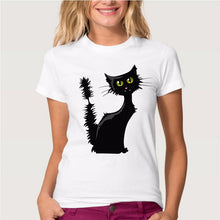 CR Naughty Black Cat 3D T shirt Size XS~4XL Women Lovely Shirt Good Quality Comfortable Brand Shirts Soft Tops