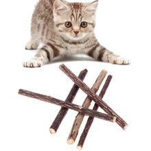 5pcs Pure Natural Catnip Pet Cat Molar Toothpaste Stick Cat Cleaning Teeth Silvervine Actinidia Fruit Matatabi Cat Snacks Sticks