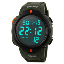 Sports Watches Mens Digital Stopwatch Alarm 50m Waterproof Dive Swim Watch Reloj Hombre SKMEI LED Military Army Sport Watch