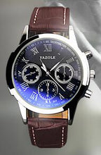 Yazole Casual Quartz Watch Men PU Leather Business Wristwatch Simple Men Watches Water Resistance Relogio Masculino Clock