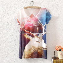 Summer Style 3D T Shirt Women Hot Style T-Shirt Women's T Shirts Tee Tops unicorn horse animal owl deer cat Lions