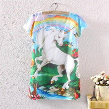 Summer Style 3D T Shirt Women Hot Style T-Shirt Women's T Shirts Tee Tops unicorn horse animal owl deer cat Lions
