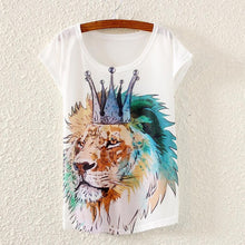 Summer Style 3D T Shirt Women Hot Style T-Shirt Women's T Shirts Tee Tops unicorn horse animal owl deer cat Lions