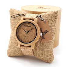 BOBO BIRD Lovers Design Bamboo Wooden Quartz Wristwatch Handcrafted Wood Watches for Men Women as Gift relogio masculino