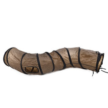 "S"Funny Pet Tunnel Cat Play Tunnel  Brown