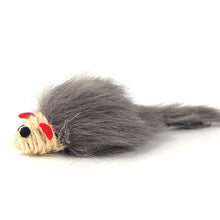 1Pcs/lot Soft Fleece False Mouse Cat Toys gray Feather Funny Playing Toys For Cats Kitten