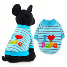 2017 Petcircle Fashion I love papa and mama winter Pet Dog Clothes Clothing For Pet Small Large Dog Coats Jackets for chihuahua