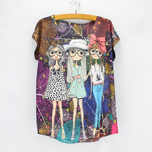 Fashion Black cats print women top tees 2016 summer tees girls short sleeve t-shirt American & European new design tops