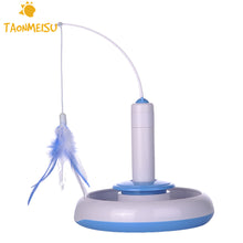 Pet Cat Electric Toys Teaser Interactive Cats Toy Rotating designed Funny Feather Toys For Pet Cats Free Shipping