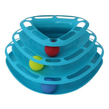 Top Quality Funny Cat Pet Toy Cat Toys Intelligence Triple Play Disc Cat Toy Balls Free Shipping Ball Toys Pets Green Orange