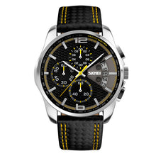 New Top Brand Luxury Quartz Watch Men Outdoor Sports Chrono Leather Band Waterproof Wristwatches Relogio Masculino SKMEI Watches