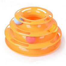 CW032 Creative Pet Cat Toy Luxury Cat Interactive Pet Toy Training Amusement Plate Trilaminar Crazy Ball Disk Play Activity Game